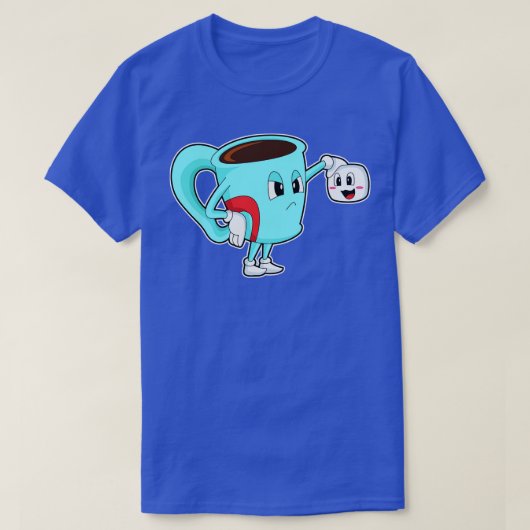 Beker met koffie t-shirt (Design voorkant)