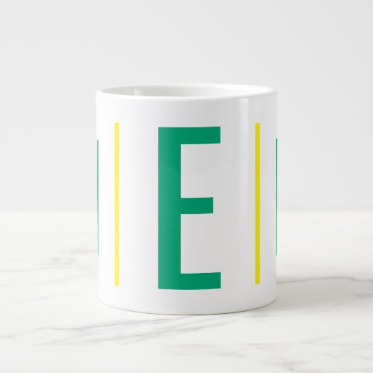 Beker met letter grote koffiekop (Voorkant)
