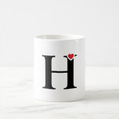 Beker met letter H - Monogram Initiale Beker Koffiemok (Center)