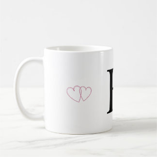 Beker met letter H - Monogram Initiale Beker Koffiemok