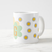 Beker met letterontwerp grote koffiekop (Voorkant rechts)