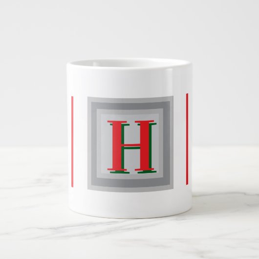 Beker met letterontwerp grote koffiekop (Voorkant)