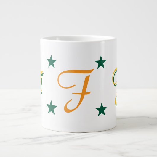 Beker met letterspecialiteit grote koffiekop (Voorkant)
