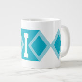 Beker met letterthema grote koffiekop (Voorkant rechts)