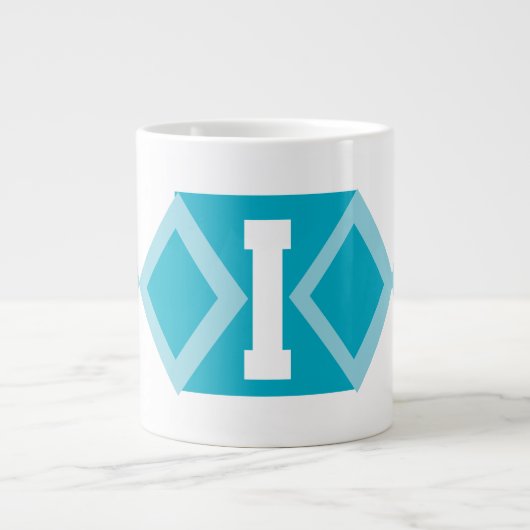 Beker met letterthema grote koffiekop (Voorkant)