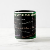 Beker met 'Leven met de ziekte van Lyme' Mok (Midden)