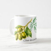 Beker met Olijven Koffiemok (Voorkant links)