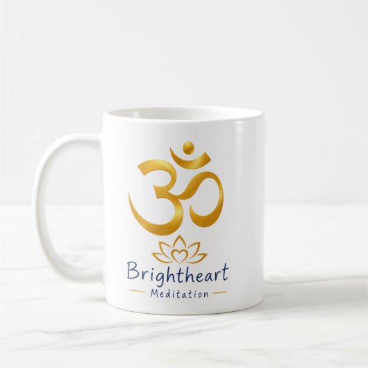 Beker met Om-symbool Koffiemok (Links)