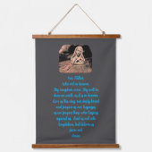 Beker met Onze Vader gebed Hangend Wandkleed (Voorkant)