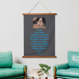 Beker met Onze Vader gebed Hangend Wandkleed