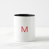 Beker met op maat gemaakte letter M Mok (Midden)