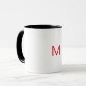 Beker met op maat gemaakte letter M Mok (Voorkant links)
