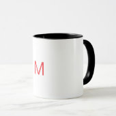 Beker met op maat gemaakte letter M Mok (Voorkant rechts)