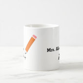 Beker met potloodontwerp voor docenten koffiemok (Center)