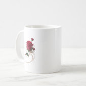 Beker met rozenbloemen koffiemok (Voorkant links)