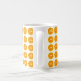 Beker met sinaasappel ontwerp koffiemok