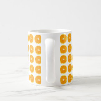 Beker met sinaasappel ontwerp koffiemok