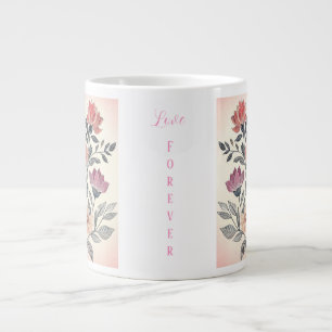Beker met speciale afwerking 'Liefde voor altijd' Grote Koffiekop
