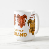 Beker met traditionele maskerkunst koffiemok (Voorkant rechts)