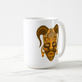 Beker met traditionele maskerkunst koffiemok (Voorkant rechts)
