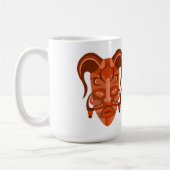 Beker met traditionele maskerkunst koffiemok (Links)
