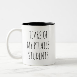 Beker met tranen van mijn Pilates-studenten Cadeau Tweekleurige Koffiemok