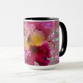 Beker met verfspatten orchidee mok (Voorkant rechts)