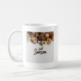 Beker met vier seizoenen herfst ontwerp koffiemok