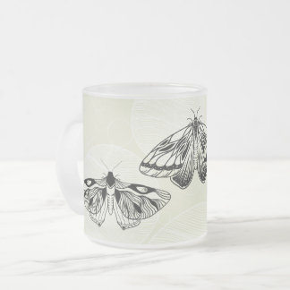 Beker met Vorstvlinders Matglas Koffiemok