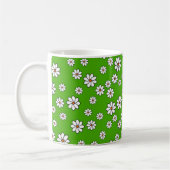 Beker met witte bloemen koffiemok (Links)