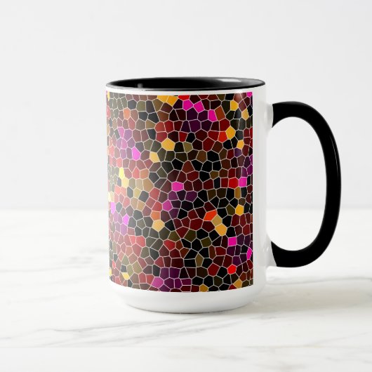 Beker MUG Jimette Design mozaïek Mok (Rechts)