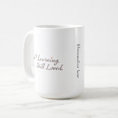 Beker 'Nog steeds aan het leren' Koffiemok (Voorkant links)