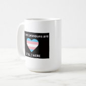 Beker 'Nog steeds hier' Koffiemok (Voorkant links)