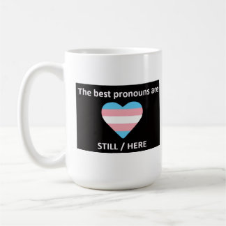 Beker 'Nog steeds hier' Koffiemok