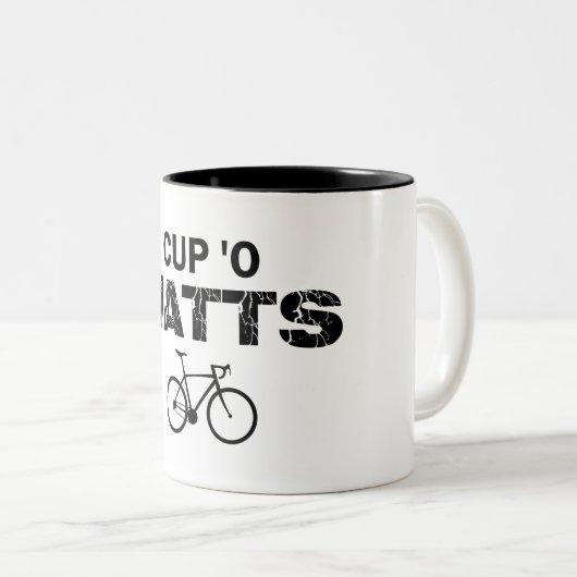 Beker 'O Watts' Tweekleurige Koffiemok (Voorkant rechts)