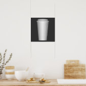 Beker om mee te nemen poster (Keuken)