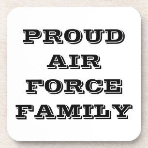 Beker Onderset Proud Air Force Familie Bier Onderzetter
