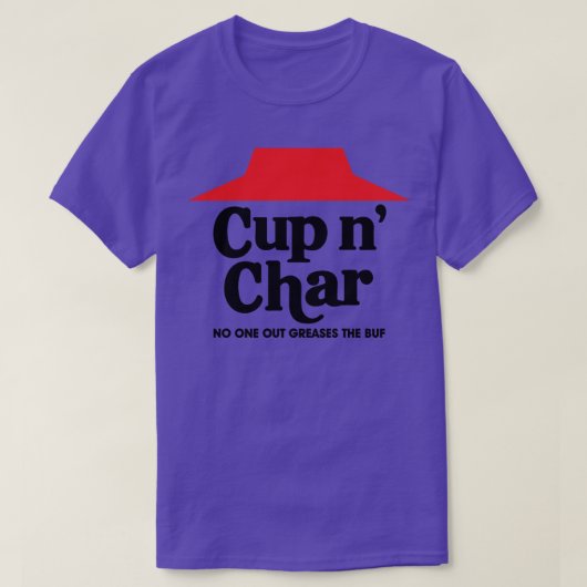 Beker op Char Buffalo Pizza T-shirt (Design voorkant)