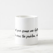 Beker over hoe het met het conflict in het huwelij koffiemok (Center)