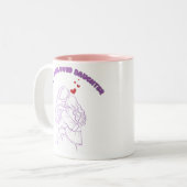 beker personaliseren tweekleurige koffiemok (Voorkant links)