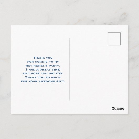 Beker & Reageerbuis Wetenschap Thema Bedankt Briefkaart (Achterkant)