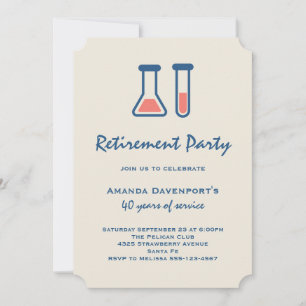 Beker & Reageerbuis Wetenschap Thema Pensioen Kaart