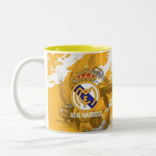 Beker Real Madrid Tweekleurige Koffiemok (Links)