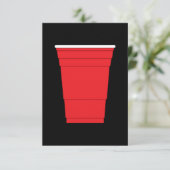 Beker rode partij  kaart (Staand voorkant)