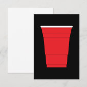 Beker rode partij  kaart (Voorkant / Achterkant)