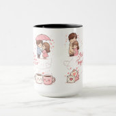 Beker 'Samen is beter' – Perfect romantisch cadeau Mok (Midden)