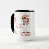 Beker 'Samen is beter' – Perfect romantisch cadeau Mok (Voorkant links)