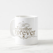 Beker 'samen voor altijd' koffiemok (Voorkant links)