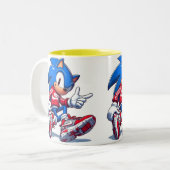 Beker Sonic Tweekleurige Koffiemok (Voorkant links)