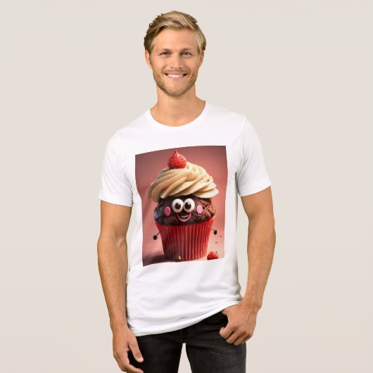Beker taart tshirt (Voorkant volledig)
